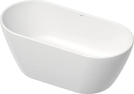 Отдельно стоящая ванна Duravit Starck 700477000000000 1600 мм х 750 мм, c двумя наклонами для спины, с бесшовной панелью и ножками, белая матовая