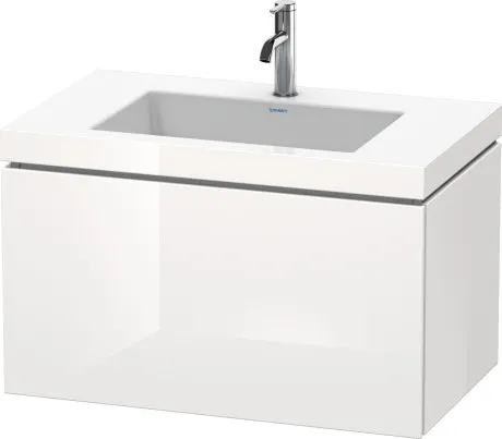 Тумба подвесная с раковиной Duravit L-Cube LC6917O2222 белый глянцевый