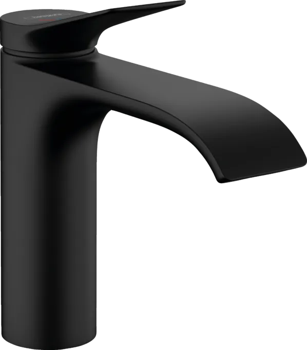Смеситель для раковины HANSGROHE Vivenis 75024670 110 мм, без донного клапана, чёрный матовый