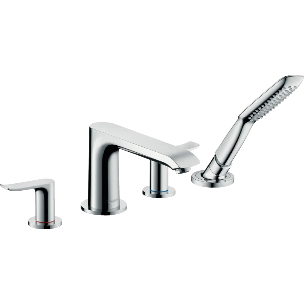 Смеситель на борт ванны на 4 отверстия Hansgrohe Metris 31442000 Хром