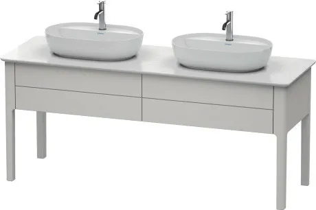 Тумба напольная под столешницу Duravit Luv LU9562B3939 скандинавский белый