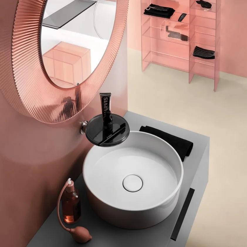 Стеллаж для ванной комнаты Kartell by Laufen   3.8933.1.093.000.1   пластик, розовый пудровый