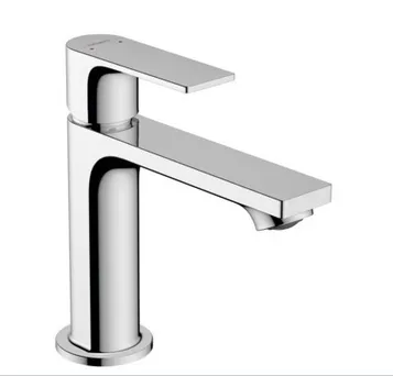 Смеситель однорычажный для раковины HANSGROHE REBRIS E 72557000 110 мм, с донным клапаном, со сливом/переливом, хром