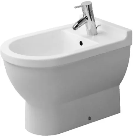 Напольное биде Duravit Starck 3 2230100000 с переливом, с креплением, белое