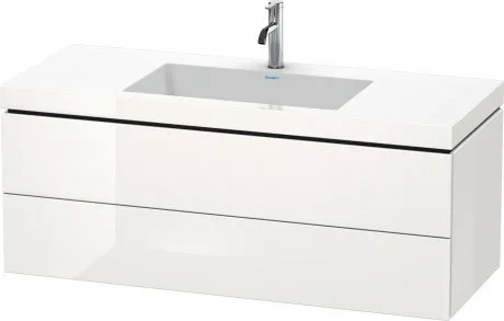 Тумба подвесная с раковиной Duravit L-Cube LC6929N1818 белый матовый