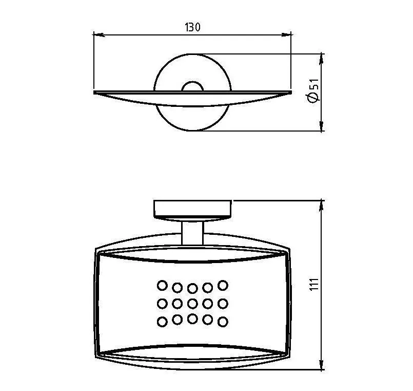 Мыльница металлическая Novaservis Metalia 11 0102.0 хром 