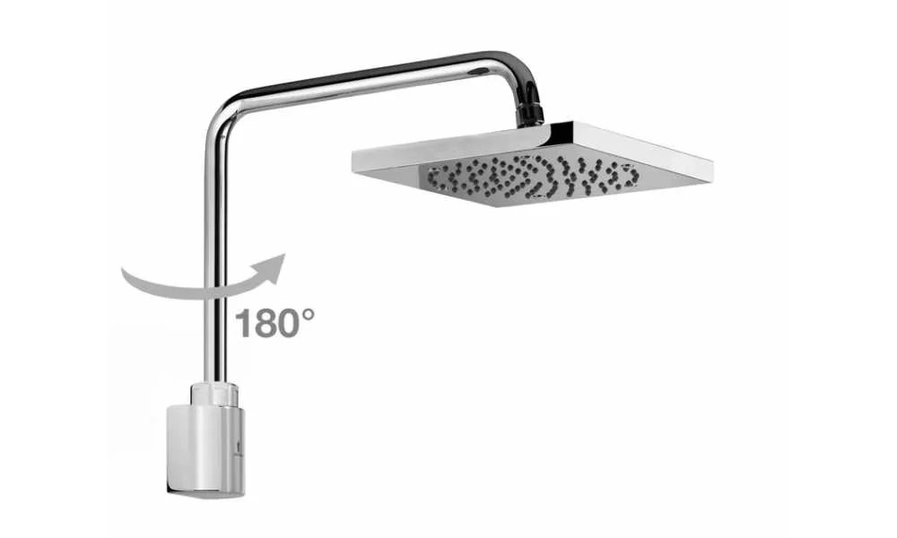 Верхний душ Bossini Cube H59715 Хром с поворотным кронштейном