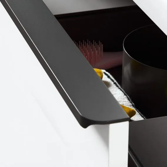 Тумба подвесная под раковину DURAVIT D-Neo DE435602222 984 мм х 452 мм, с выдвижным ящиком и выдвижным отделением, белый глянцевый