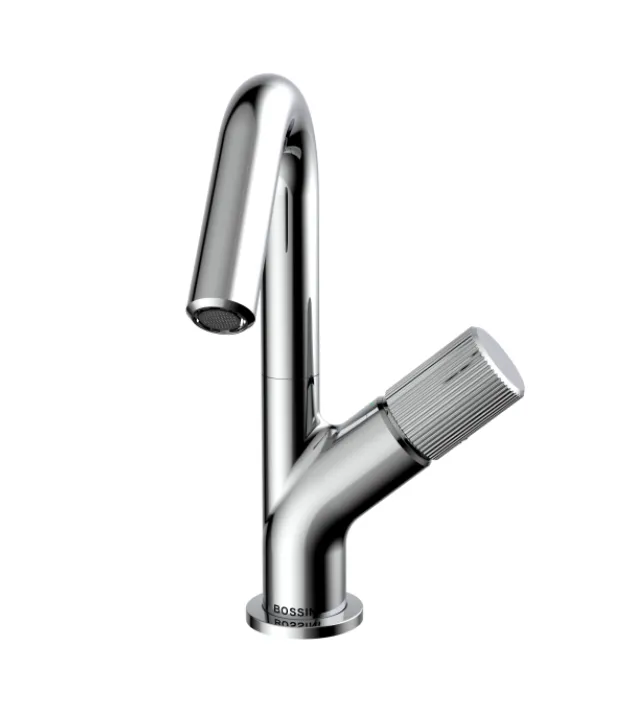 Однорычажный смеситель для раковины BOSSINI PLY Z00901.030 210 мм, с донным клапаном, цвет Хром