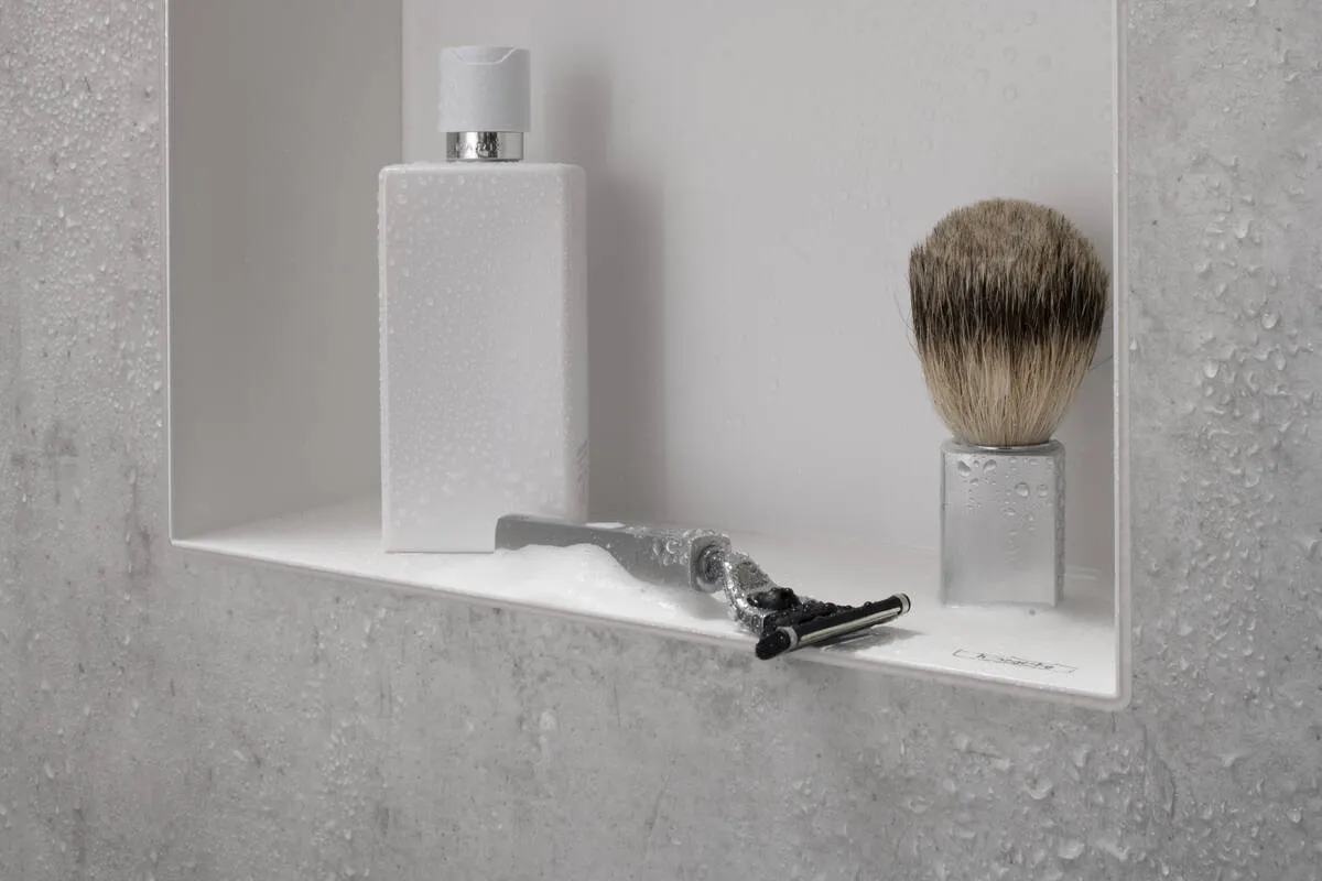 Настенный короб HANSGROHE XtraStoris Original 56067670 с интегрированной рамой 300 мм х 900 мм х 100 мм, матовый чёрный