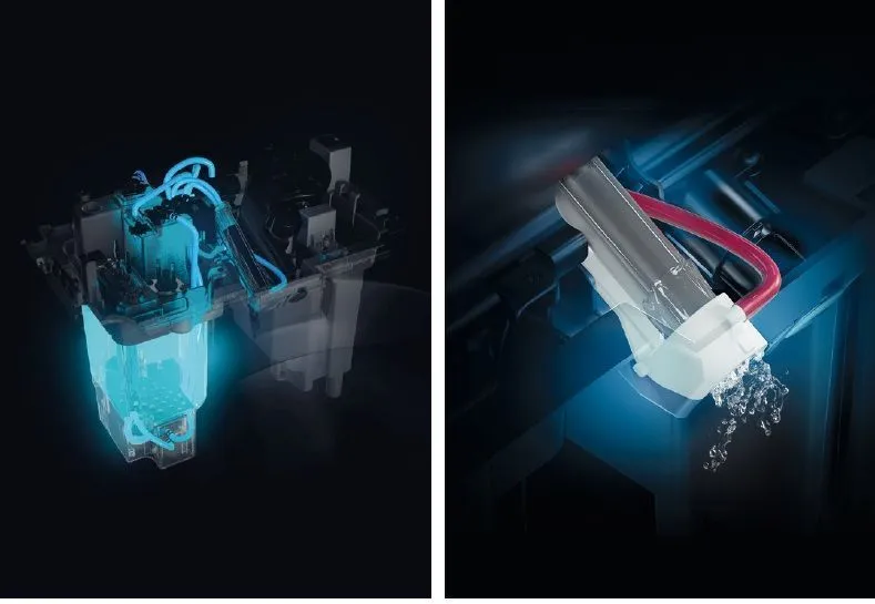Подвесной умный безободковый унитаз GSI WClean 7418K11 590х375 мм, с модулем электронного биде и сиденьем Soft-Close, цвет Белый глянцевый