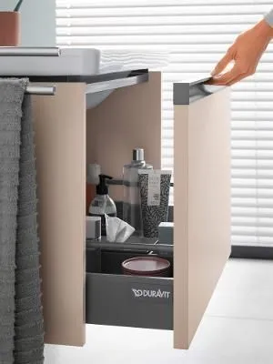 Тумба подвесная под раковину DURAVIT KETHO.2 K25075016160000 460 мм х 584 мм х 440 мм, 1 выдвижной ящик, дуб чёрный