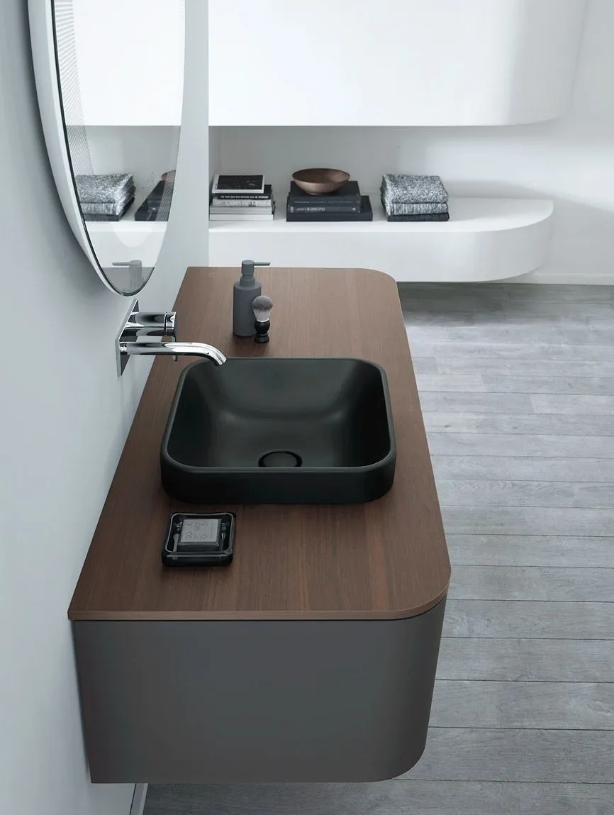Столешница для раковины Duravit Luv LU9463L7777 массив американского ореха
