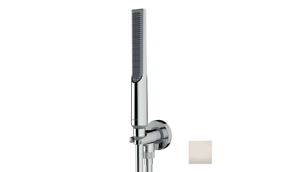 Душевой комплект BOSSINI Apice CE3004C.094 с душем-палочкой, держателем и шлангом, никель шлифованный
