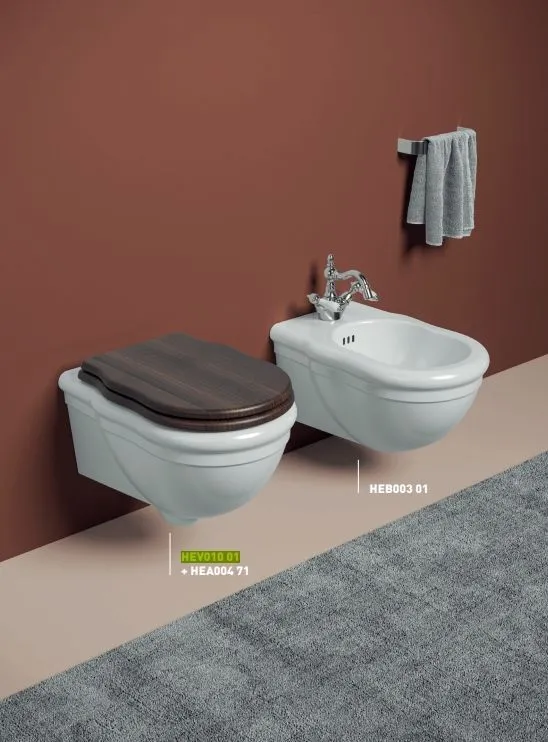 Унитаз подвесной ARTCERAM HERMITAGE HEV010 03 00 550 мм х 360 мм, c креплением, чёрный глянцевый  (Снято с производства)
