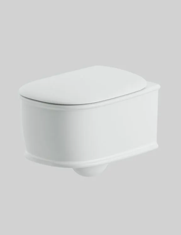 Унитаз подвесной безобоковый ARTCERAM ATELIER ATV001 17 00 520 мм х 370 мм, с креплением, чёрный матовый