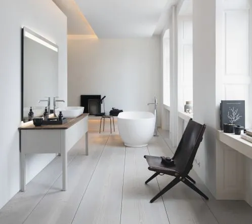 Тумба напольная под столешницу Duravit Luv LU9563R3939 скандинавский белый