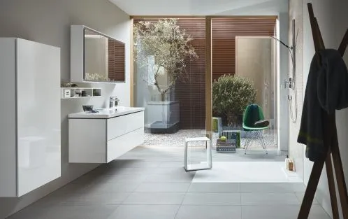 Тумба подвесная с раковиной Duravit L-Cube LC6928O2222 белый глянцевый