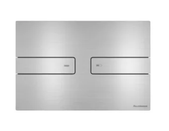 Клавиша смыва ARTCERAM INOX 712 712.000.BS 245 мм х 165 мм, 2 режима, нержавеющая сталь, цвет Steel