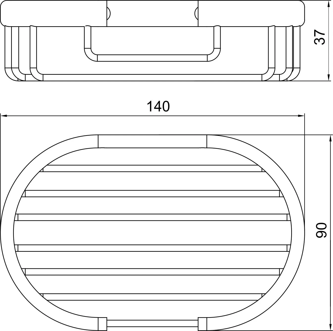 Мыльница металлическая Novaservis  Metalia Wire programme 6048.0 хром