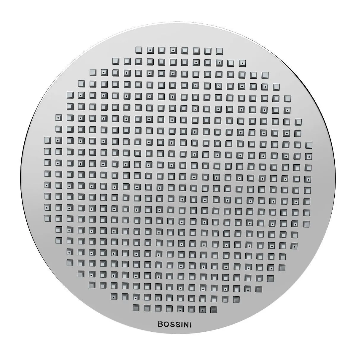Верхний душ BOSSINI Apice H31430G.094 280 мм, с потолочным кронштейном 300 мм, никель шлифованный