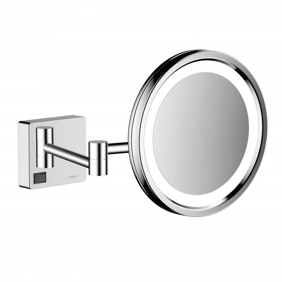 Косметическое зеркало с LED подсветкой HANSGROHE AddStoris 41790000 Хром