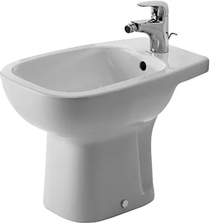 Напольное биде Duravit D-Code 22381000002 с переливом, с креплением, белое