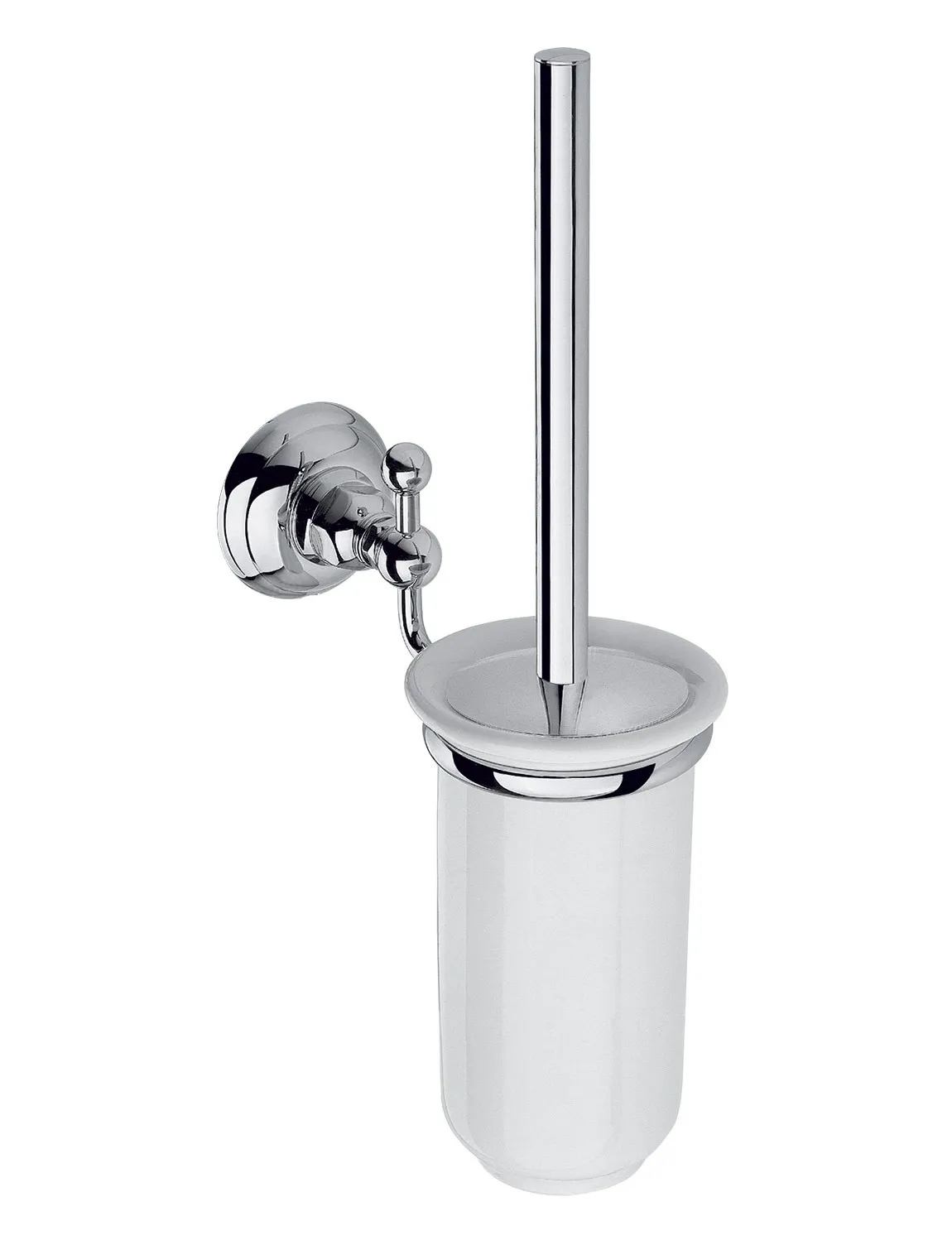 Ёршик подвесной с держателем NICOLAZZI ACCESSORI Classici 1490CR Хром/Белый