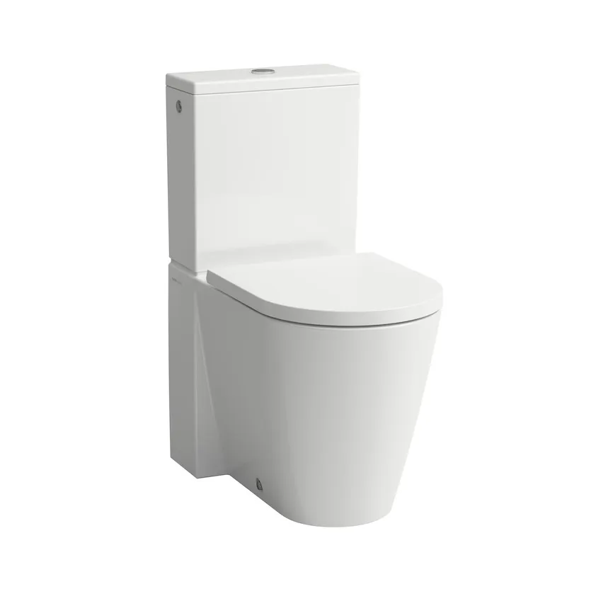 Напольный унитаз  Kartell by Laufen  8.2433.7.757.000.1 безободковый (rimless), круглая форма сиденья, белый матовый