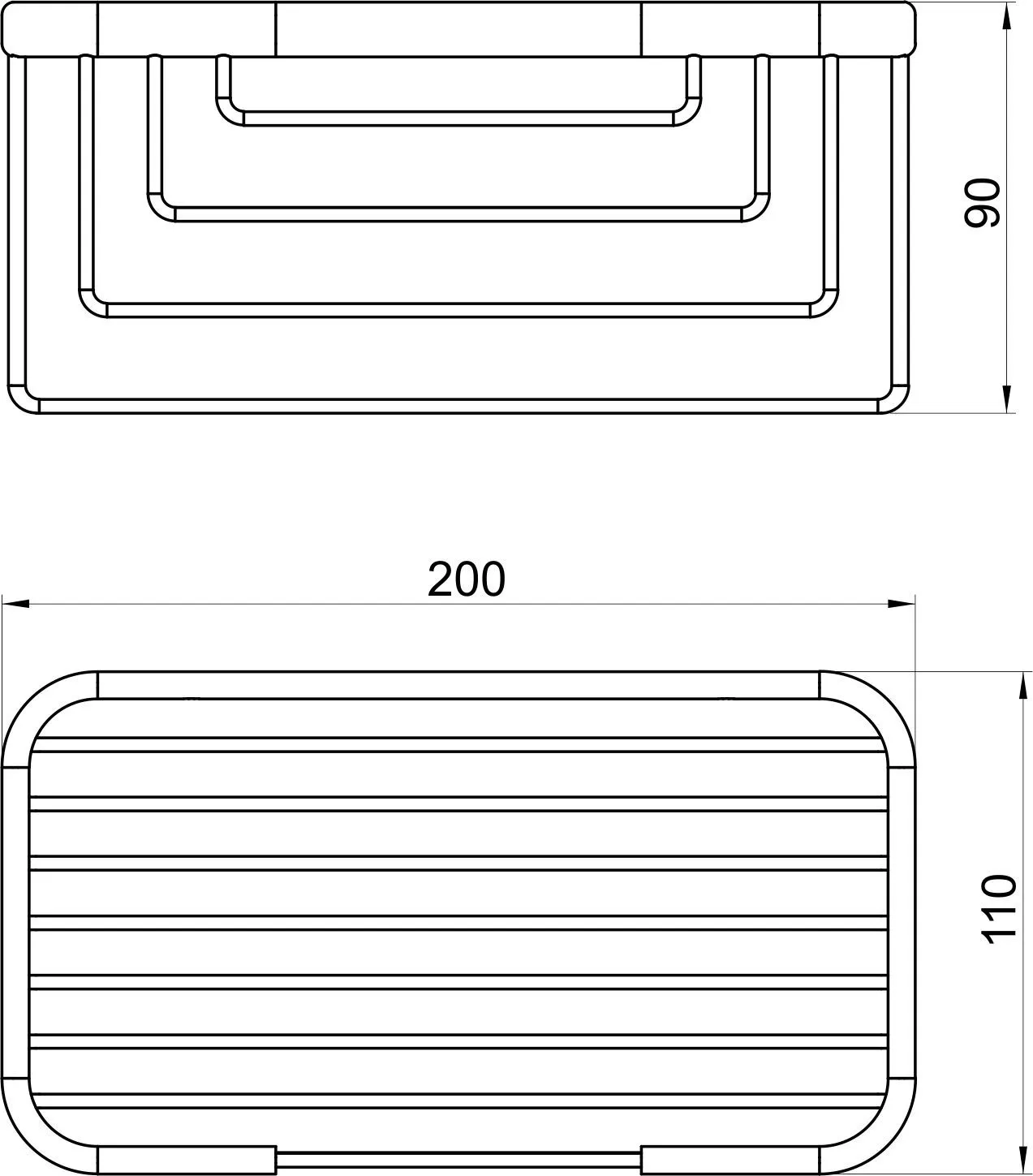 Полка-решетка Novaservis Metalia Wire programme 6077.0 хром