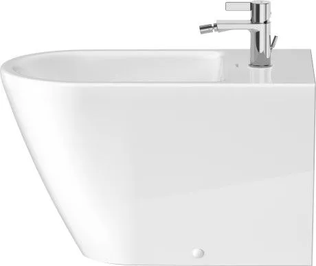 Напольное биде Duravit D-Neo 2294100000 370 мм х 650 мм, c отверстием под смеситель, с переливом, с креплением, белое