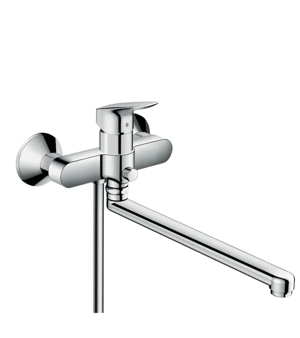 Смеситель для ванны с длинным изливом Hansgrohe Logis 71402000 хром