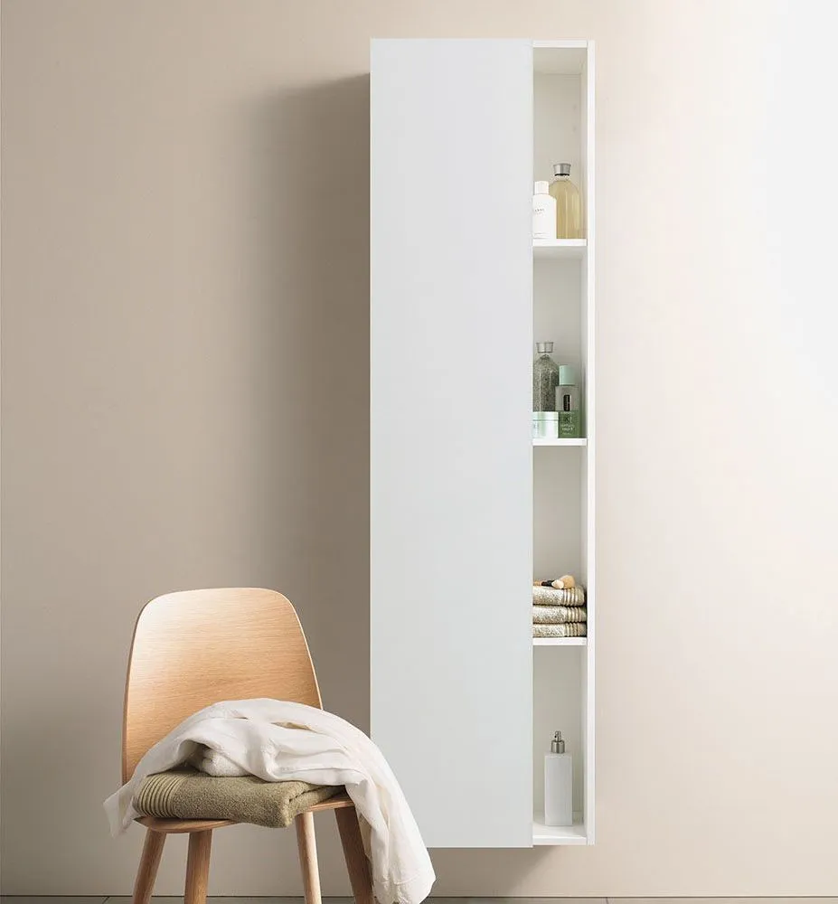 Шкаф-пенал подвесной с полками Duravit DuraStyle DS1248L1818 белый матовый