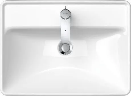 Раковина встраиваемая сверху Duravit D-Neo 0357600027 600 мм х 440 мм, с переливом, с отверстием под смеситель, белая
