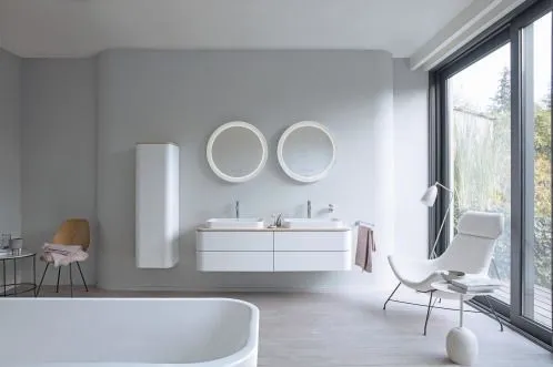 Шкаф-пенал подвесной Duravit Happy D.2 Plus HP1261R2222 белый глянцевый