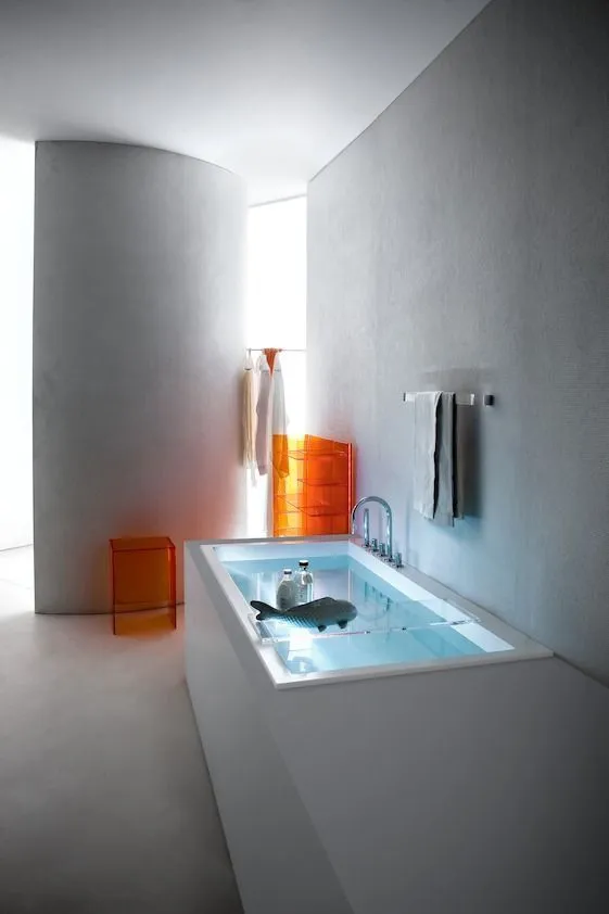 Стеллаж для ванной комнаты Kartell by Laufen   3.8933.1.082.000.1   пластик, оранжевый