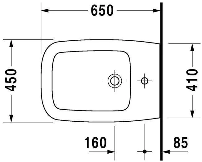 РАСПРОДАЖА Биде напольное DURAVIT Esplanade 2262100000 450 мм х 650 мм, дуб