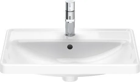 Раковина встраиваемая сверху Duravit D-Neo 0357600027 600 мм х 440 мм, с переливом, с отверстием под смеситель, белая