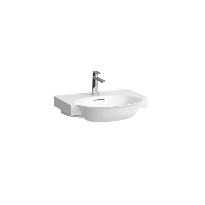 Раковина накладная  Laufen  The New Classic  8.1385.3.400.104.1 60 см, SaphirKeramik, белая, с покрытием LCC