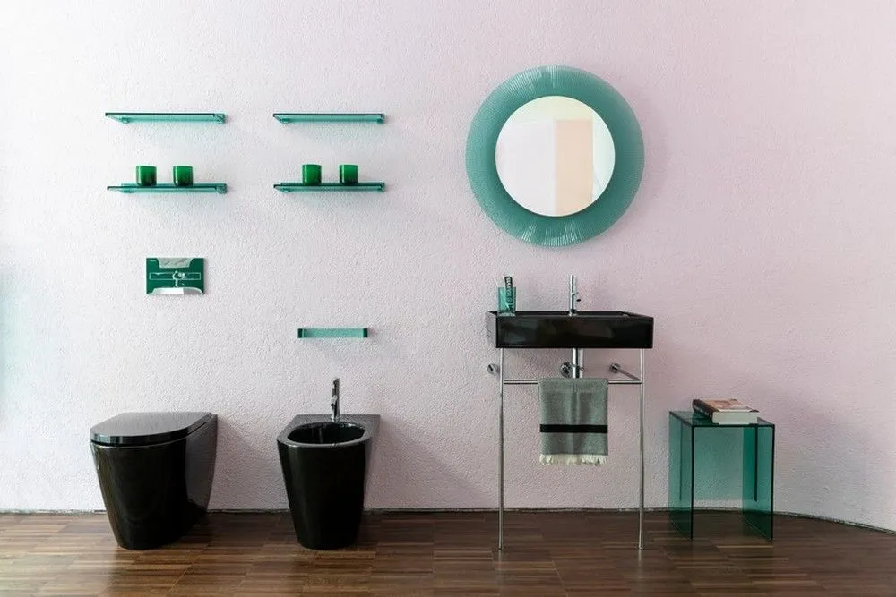 Стакан для зубных щеток Kartell by Laufen   3.8233.0.092.000.1   пластик, цвет изумрудный зеленый