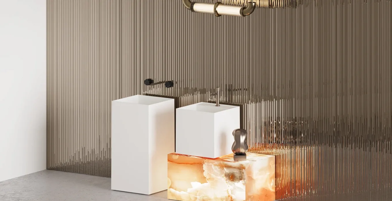 Раковина накладная квадратная SALINI ARMONIA SQUARE TOP 03 130523TM 450х450х450мм, S-Stone, декоративная накладка на слив, цвет Белый матовый