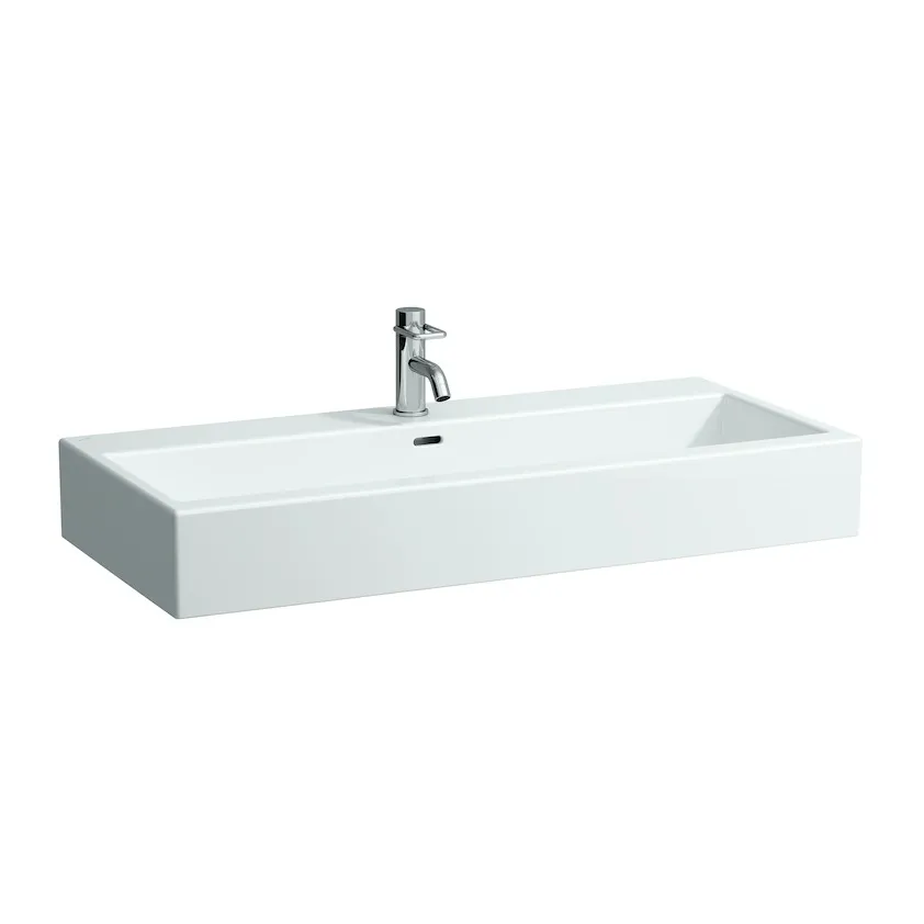 Раковина столешница Laufen  Living city  8.1843.7.000.104.1  100 см, с отверстием под смеситель.
