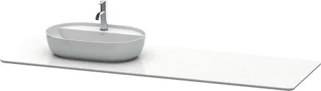 Столешница для раковины Duravit Luv LU9468L1717 кварцевый камень белый структурный