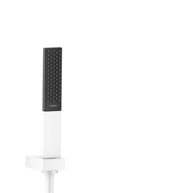Душевой набор Hansgrohe Rainfinity 26856700 с держателем Porter 100 1jet со шлангом 160 см белый матовый