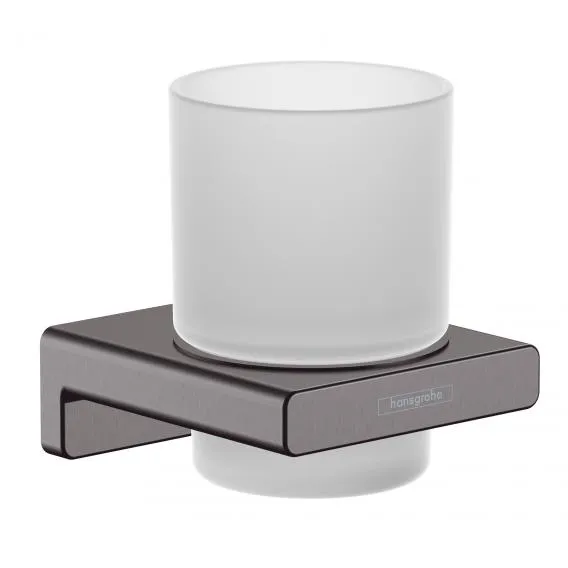 Держатель для стакана HANSGROHE AddStoris 41749340 Шлифованный чёрный хром