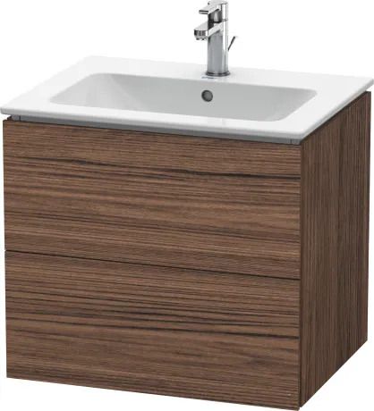 Тумба подвесная под раковину Duravit L-Cube LC624002121 орех темный