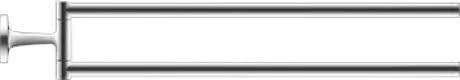 Двойной полотенцедержатель Duravit Starck T 0099411000 хром