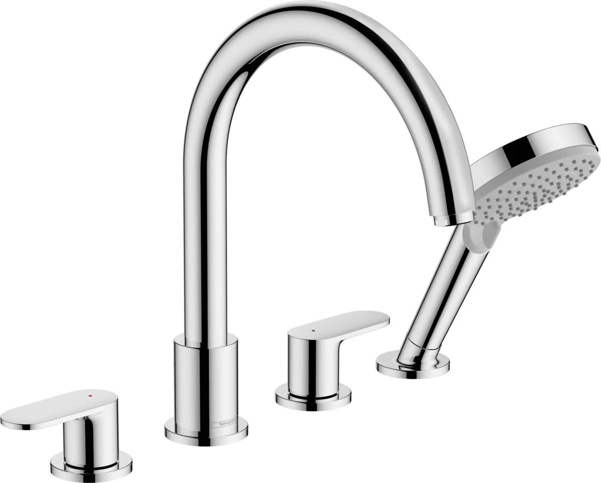 Смеситель на край ванны на 4 отверстия HANSGROHE Vernis Blend 71456000 Хром