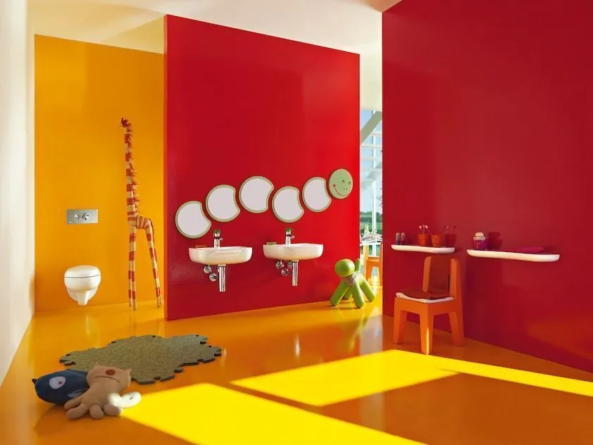 Зеркало  детское  Laufen  Florakids   4.6161.2.003.472.1 в форме тела  гусеницы, зеленое,  328х21х375 мм  (для комплектации с  декор. элементом «голова гусеницы»)