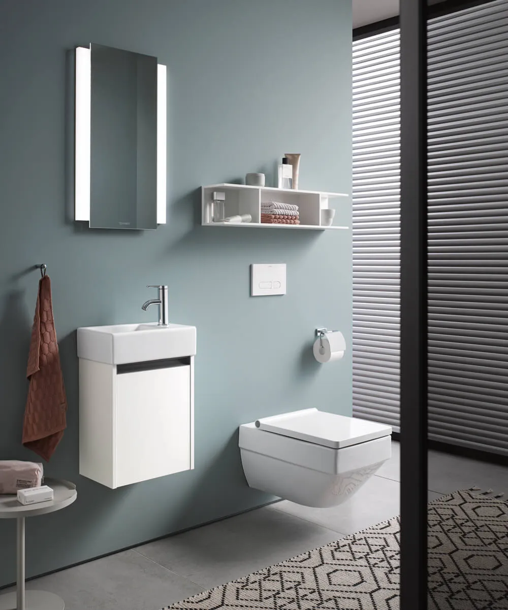 Полка подвесная в ванную комнату с 3 отделениями DURAVIT KETHO.2 K21208079790000  150 мм х 800 мм х 170 мм, натуральный орех